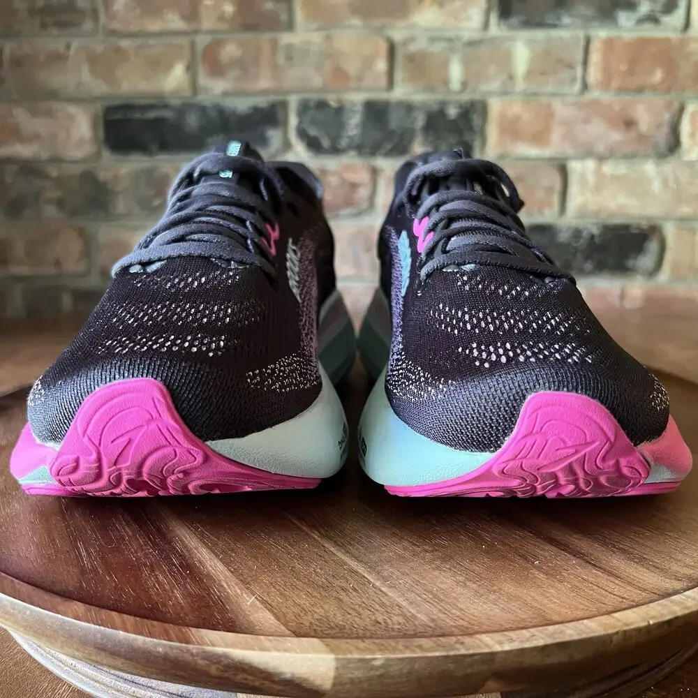 Brooks Adrenaline GTS 25 Supportive Women's 8 Black Pink Running Shoes Sneakers